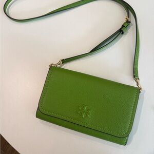 Tory Burch Thea Green Crossbody Bag